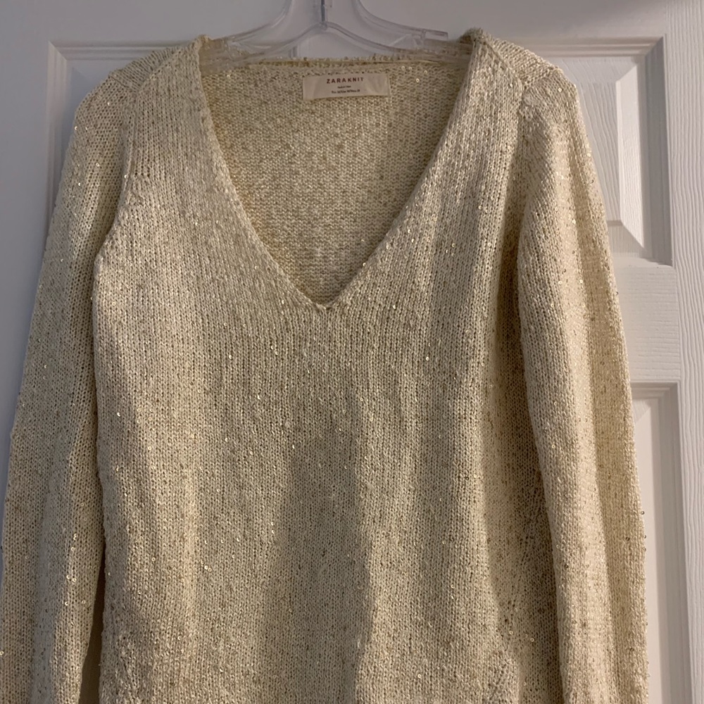 Zara sweater with sequins